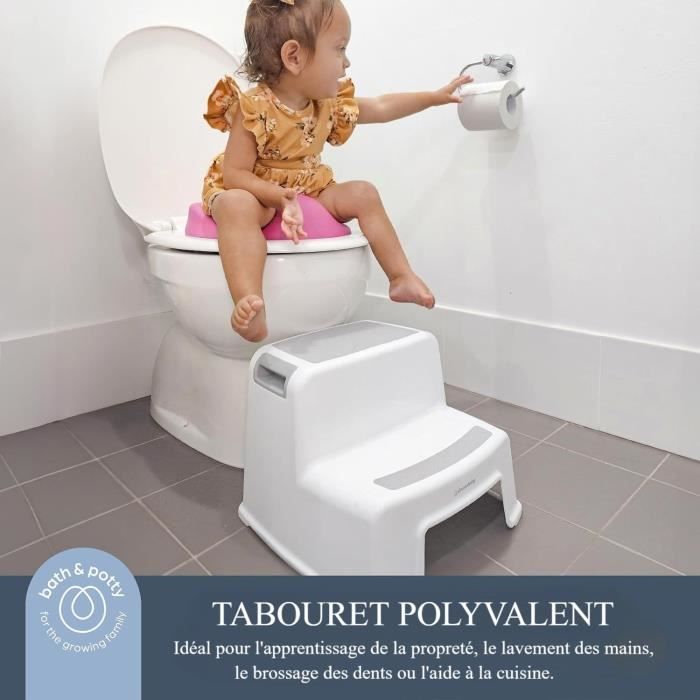 DREAMBABY - 2 Up Step Stool - Non-slip - Grey