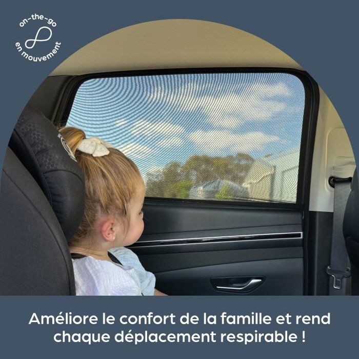 DREAMBABY Baby Sunshade - 2 Pack Mesh Window Socks - Sun and Heat Protection