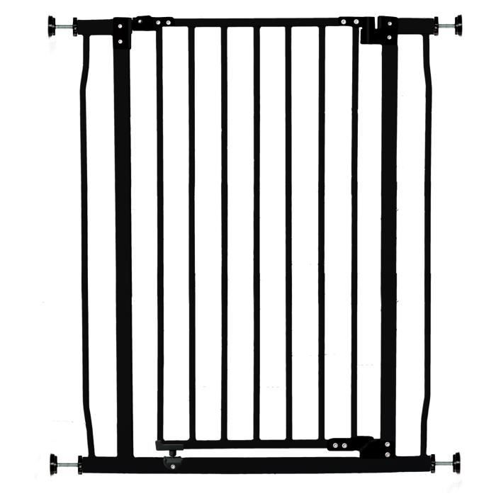 DREAMBABY Extra High Safety Gate LIBERTY - Pressure Operated - W 75/81 x H 93 cm - Black