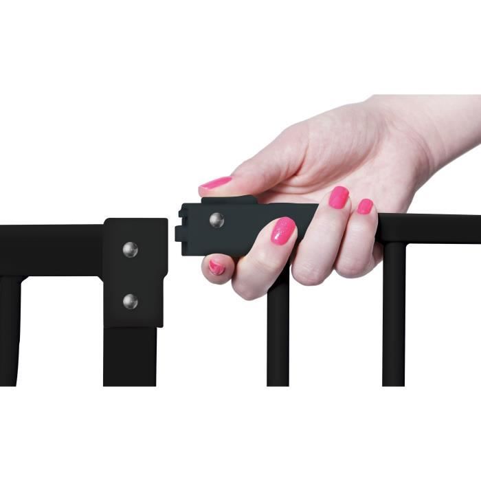 DREAMBABY Extra High Safety Gate LIBERTY - Pressure Operated - W 75/81 x H 93 cm - Black