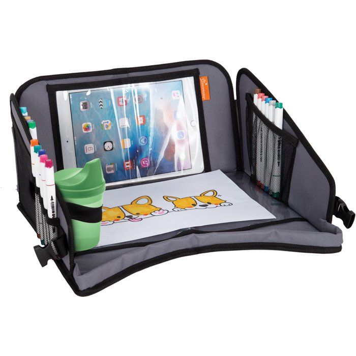 DREAMBABY Children's Travel Tray - Car and Airplane Seat Tray with Tablet Holder