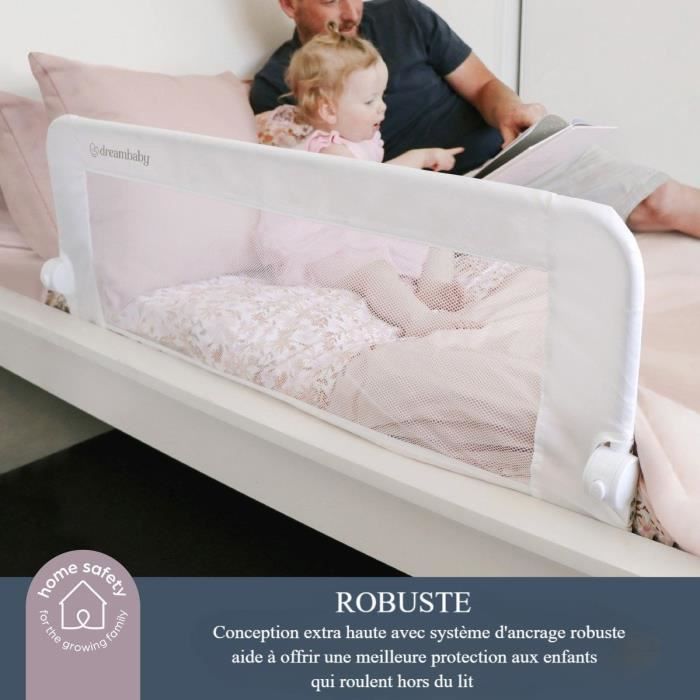 Dreambaby Maggie Bed Rail 110 cm - For Built-in and Flat Beds - 50 cm High
