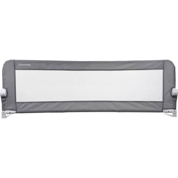 Dreambaby Nicole Bed Rail 150 cm - For Built-in and Flat Beds - 50 cm High - Grey