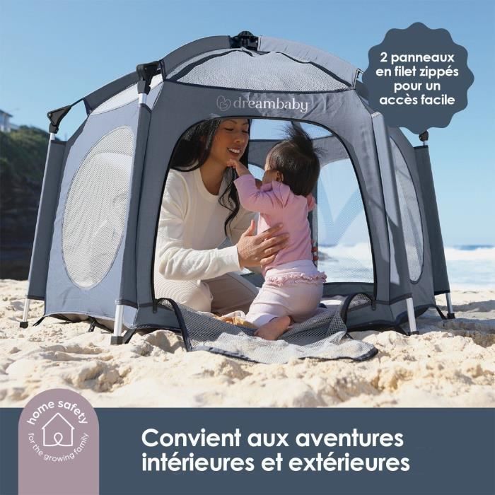 DREAMBABY - Pop-Up Adventure Playpen - Fabric - UV-Resistant - Ø 1.3 m - H 1 m