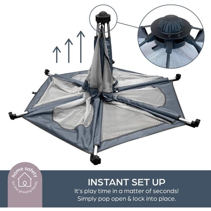 DREAMBABY - Pop-Up Adventure Playpen - Fabric - UV-Resistant - Ø 1.3 m - H 1 m