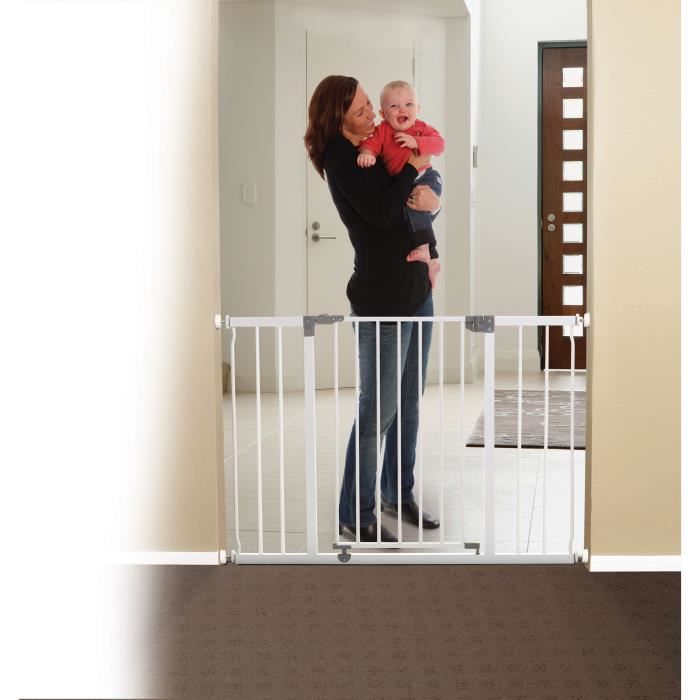 DREAMBABY Extra Large Safety Gate LIBERTY - Pressure Operated - 99/105.5 x 75 cm - White