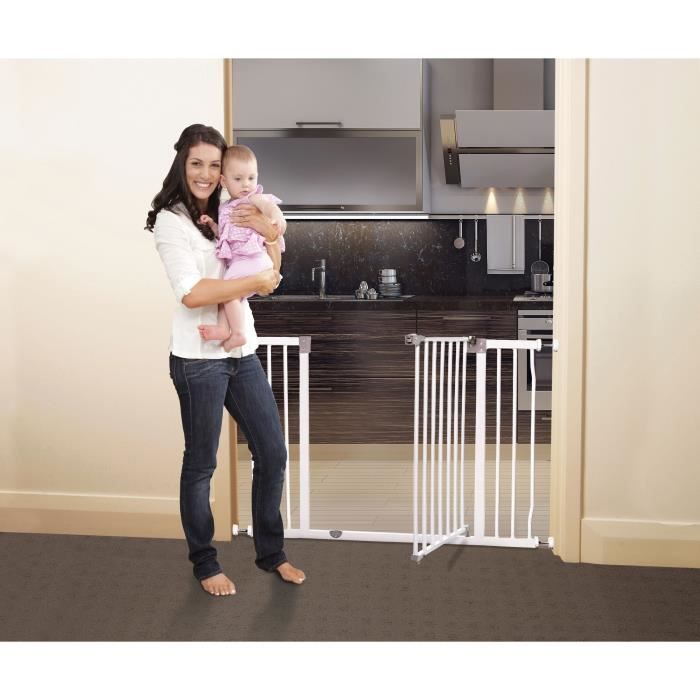 DREAMBABY Extra Large Safety Gate LIBERTY - Pressure Operated - 99/105.5 x 75 cm - White