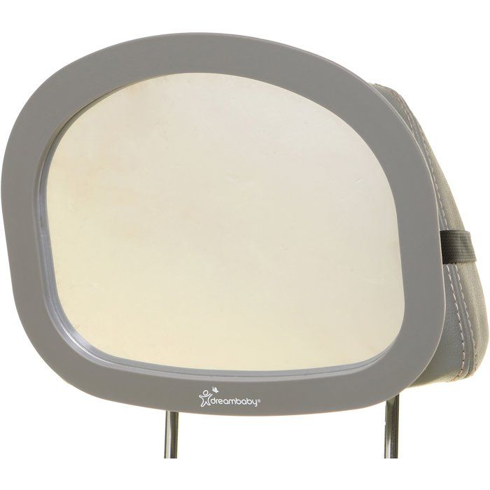 DREAMBABY - Large Rear Seat Mirror - Adjustable EZY-Fit - Wide-Angle View for Baby Safety