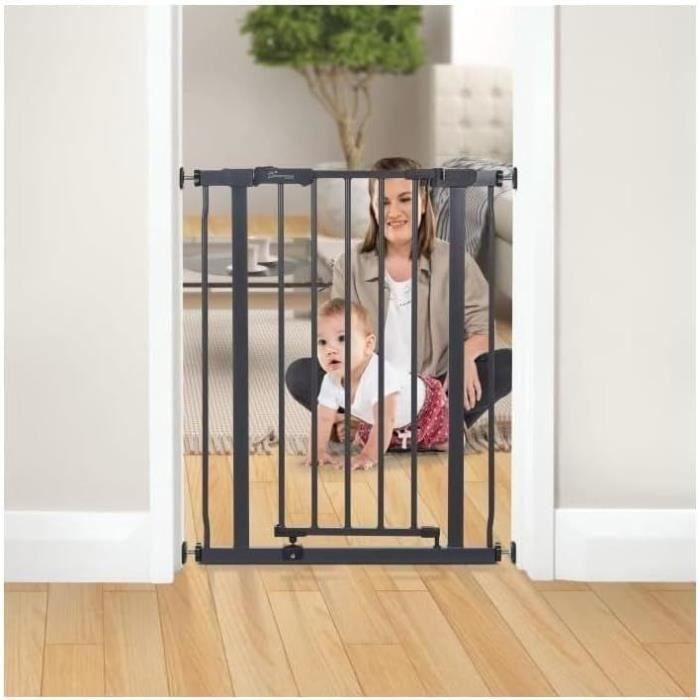 DREAMBABY Safety Gate AVA - Pressure Mounted - 61-68 x 75 cm - Double Locking - Anthracite