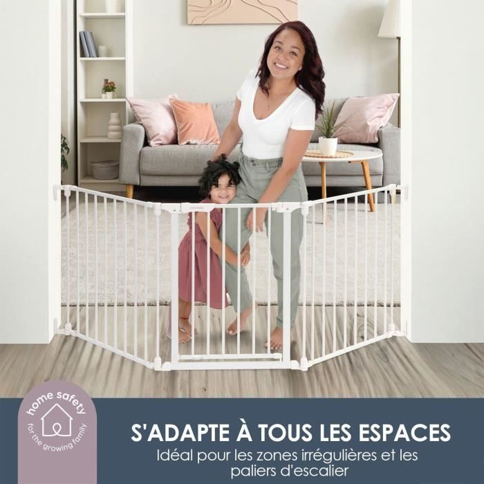 DREAMBABY Child Safety Gate Discovery 3 - 74.5 cm to 1.95 m - White
