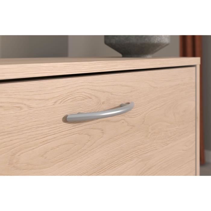 EASY LIFE Shoe Cabinet - Oak Finish - 12 Pairs - W66.5 x D25.1 x H78.5 cm H78.5cm