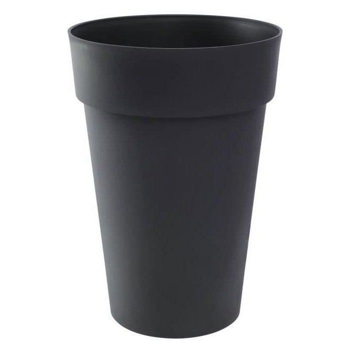 EDA Round High Vase Tuscany 67 L Ø 46 x H.65 cm Anthracite Gray