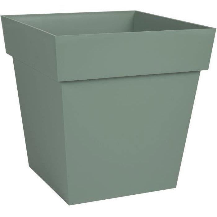 EDA Square Flower Pot - 32 cm - 22 L - Laurel Green - Tuscany H.32