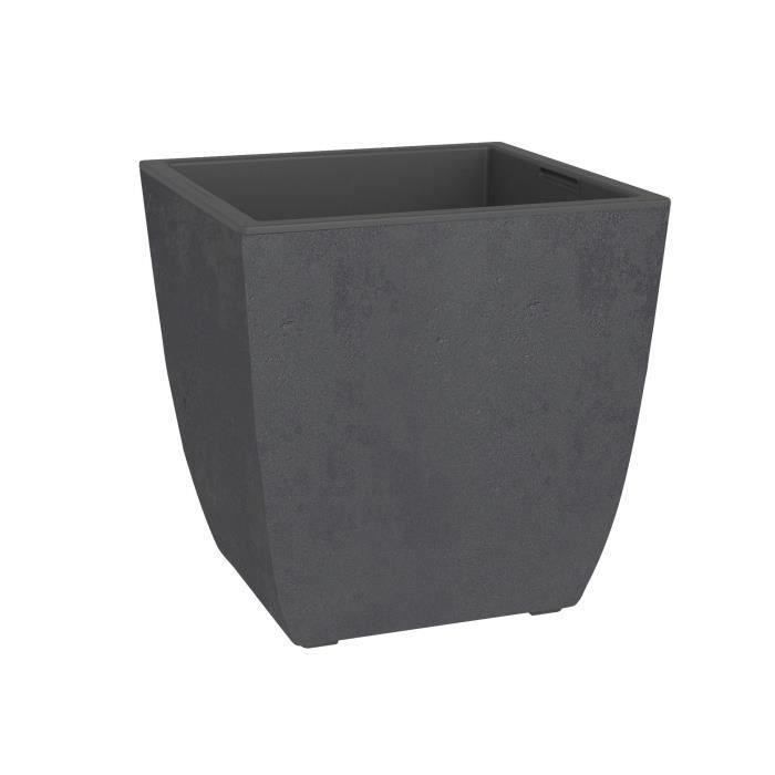 EDA Flower Pot DIVA BASALT - Anthracite Grey - 43.5 x 43.5 x H.44.2 cm