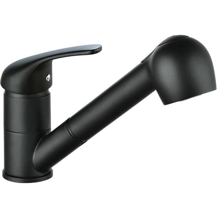 Edouard Rousseau - ARES Low-Profile Kitchen Mixer Tap - Black
