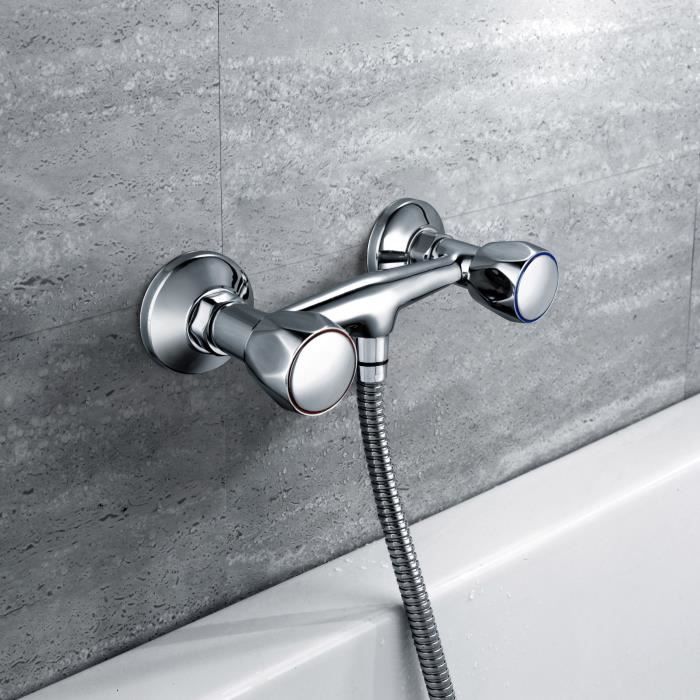 Shower Mixer - EDOUARD ROUSSEAU Konfort - Chrome - Classic Style