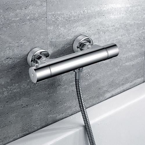 Thermostatic Shower Mixer - EDOUARD ROUSSEAU Garance 3 - Chrome Finish