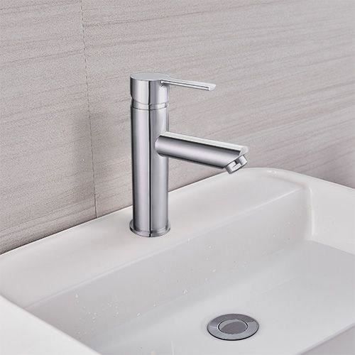 EDOUARD ROUSSEAU Basin Mixer Tap - DOWER - 35 mm Ceramic Cartridge - Chrome