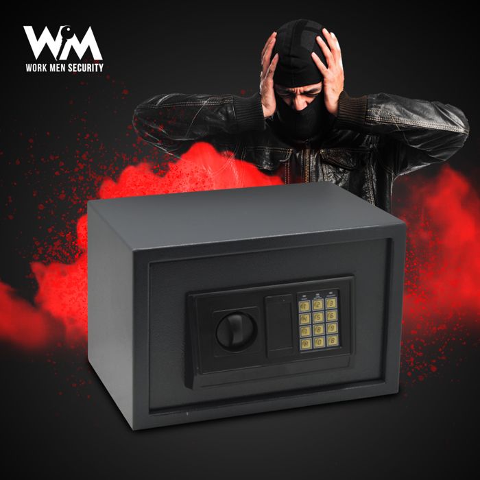Work Men Security Electronic Safe - CFE253525 - External Dimensions 25 x 35 x 25 cm