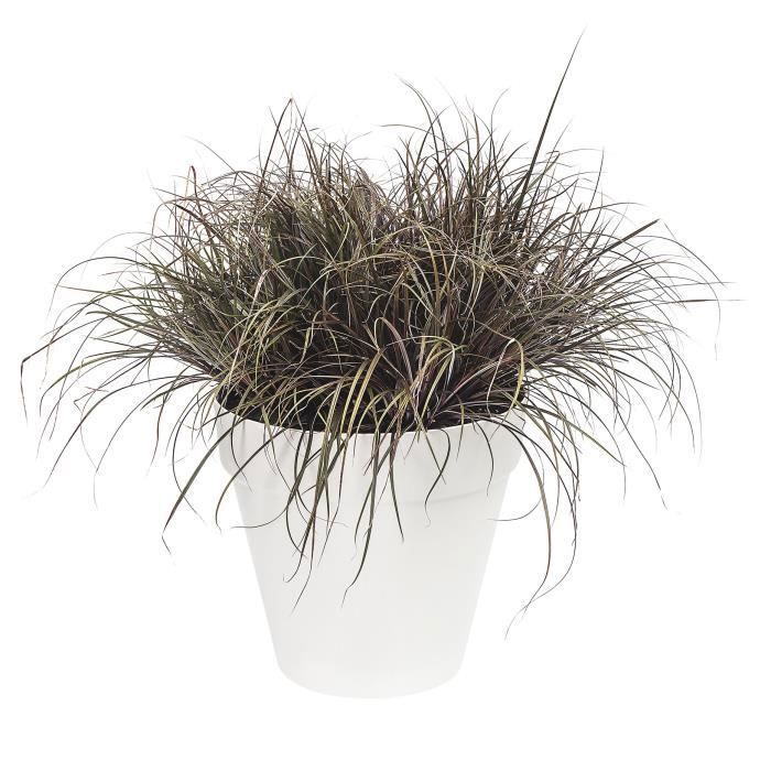ELHO LOFT URBAN Round Flower Pot - 48 L - Ø 50 x H.44 cm - White - Plastic