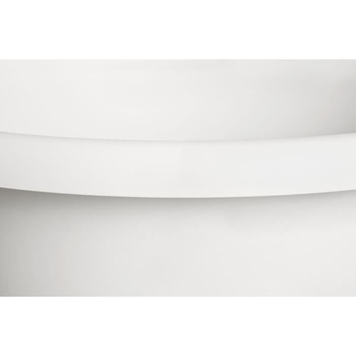 ELHO Pot de fleurs Amiga Rond 40 - Blanc - Ø 39 x H 29 cm - Extérieur - 100% recyclé