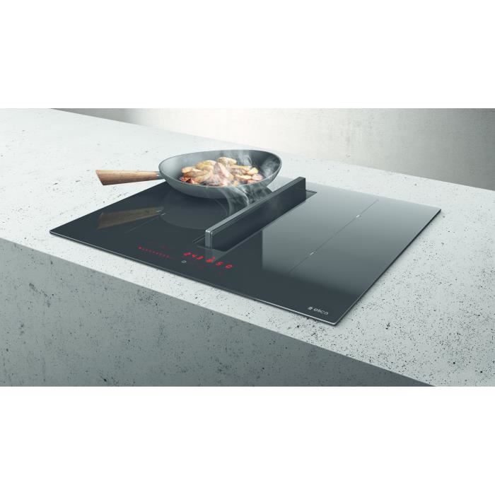 ELICA Induction Hob with Extractor Fan - NikolaTesla Fit - 4 Burners - 60 x 51.5 cm - Black BL/A/60