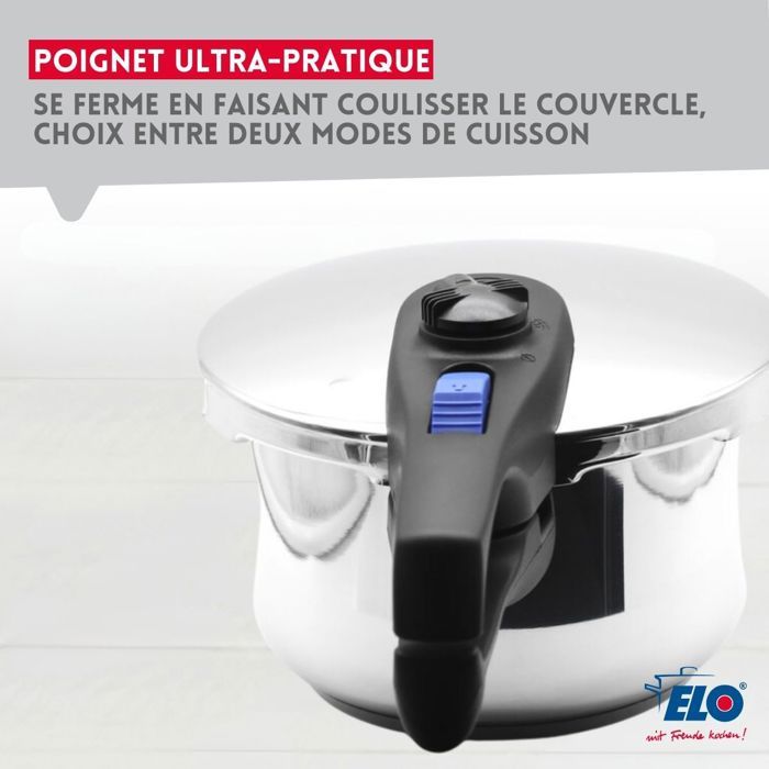 FACKELMANN Elo Praktika Pressure Cooker 18 cm 2.7 Liters Compatible with Induction