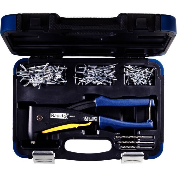 RP40 Multi Riveter Set with 250 Rivets + Drill Bits - RAPiD - 5001127