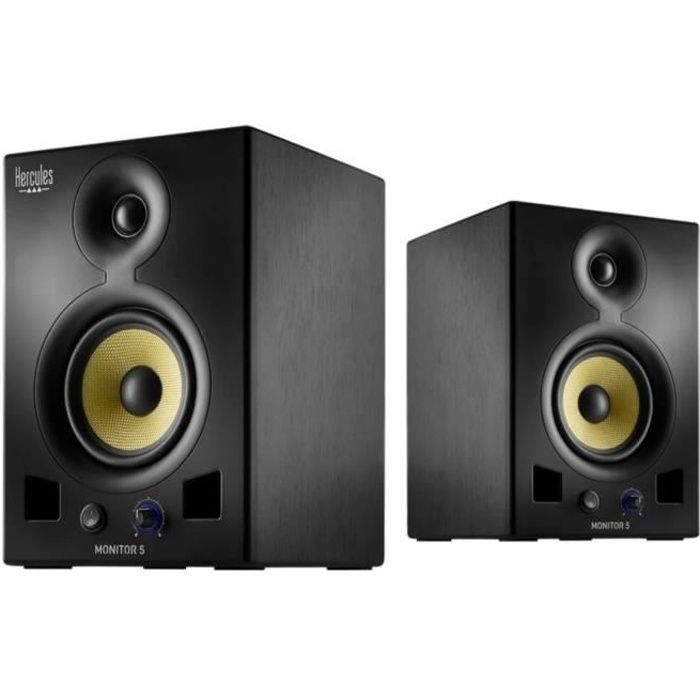 HERCULES MONITOR 5 - Pair of Bi-Amplified Active Monitors - 2x80W - 5" Drivers