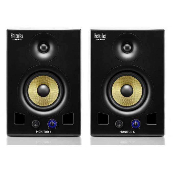 HERCULES MONITOR 5 - Pair of Bi-Amplified Active Monitors - 2x80W - 5" Drivers