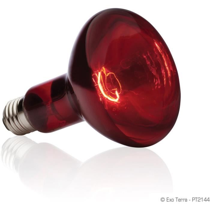 EXO TERRA Terrarium Heat Lamp - Basking Spot - Infrared Heat - 100W