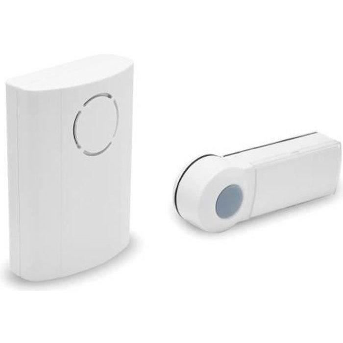 EXTEL Carillo Wireless Doorbell - 100 m Range - 36 Ringtones - IP44 Waterproof Button