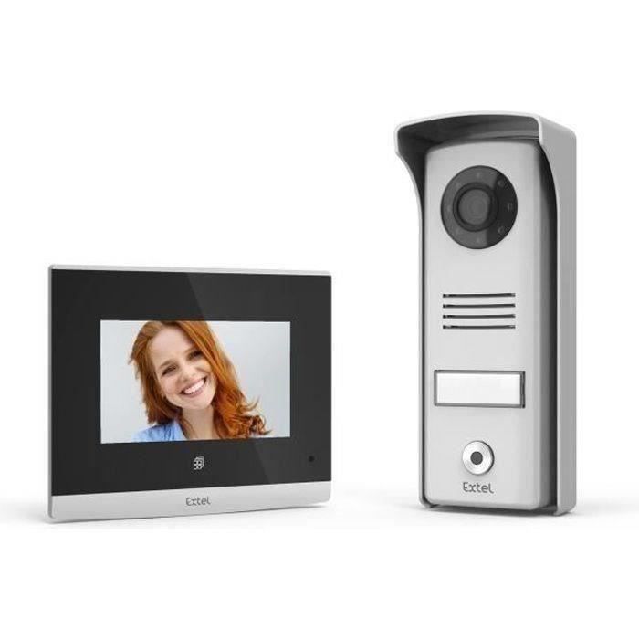 Extel Compact Video Intercom - 4-Inch Touch Buttons - Night Vision