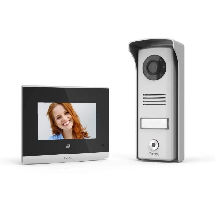 Extel Compact Video Intercom - 4-Inch Touch Buttons - Night Vision