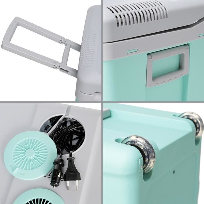 INCASA Thermoelectric Cooler - 40 L - 12/220V - Green