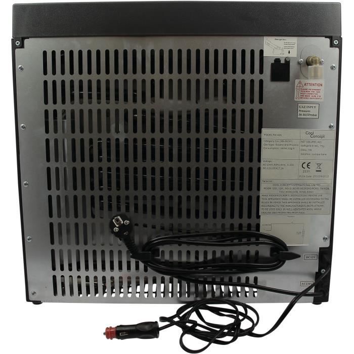 EZA Absorption Cooler - 42 L - Gas Powered - Ideal for Summer Car Trips