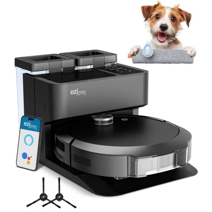 EZICLEAN Z10 Plus Connected Robot Vacuum Cleaner and Mop - 240 min - 6000pa - 180m² - 1.5 L