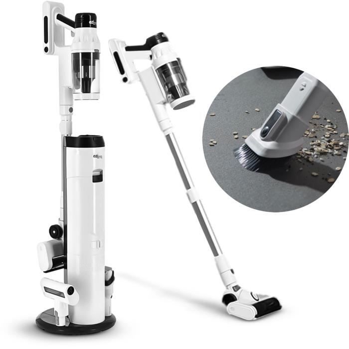 EZICLEAN Cyclomax R22 Cordless Stick Vacuum Cleaner - 52 Min Runtime - 500 W - 35 kPa - White
