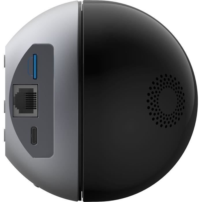 EZVIZ Indoor Camera - E6 - 360° vision - 5MP - Human detection - Zoom - Night vision - Barking/meowing detection