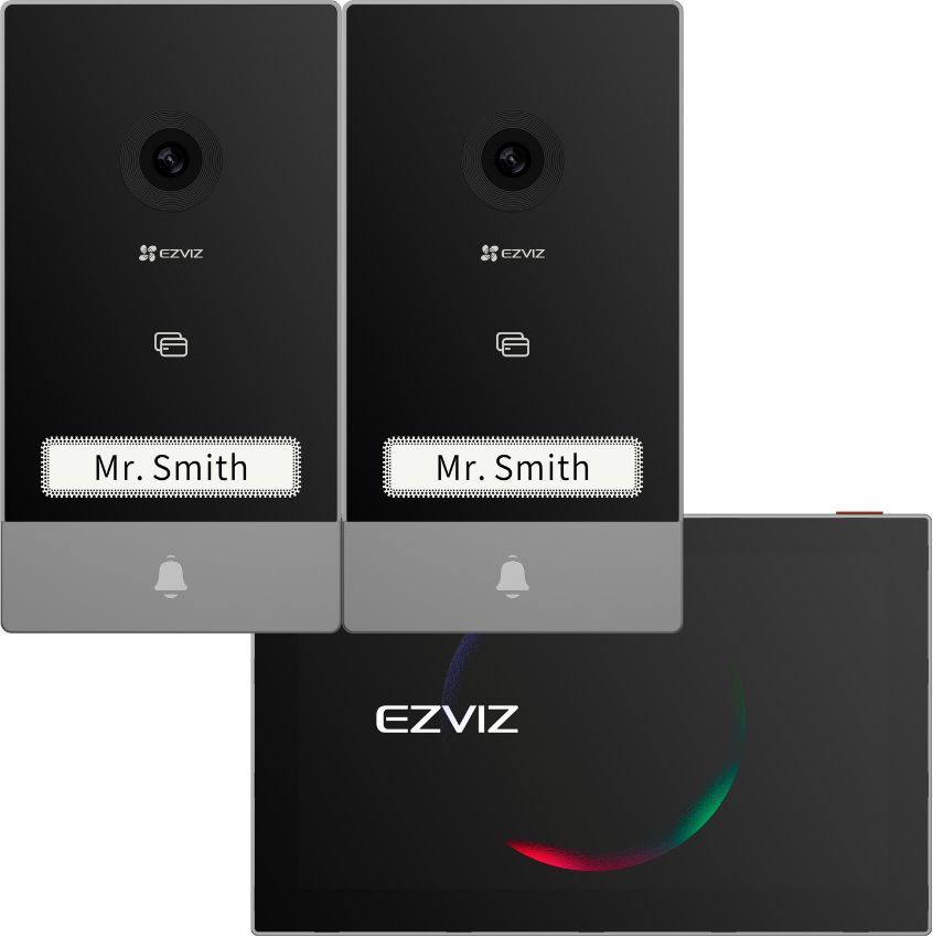 EZVIZ Video Intercom - HP7 - 2 Entry Kit - 2 Outdoor Units - Indoor Monitor