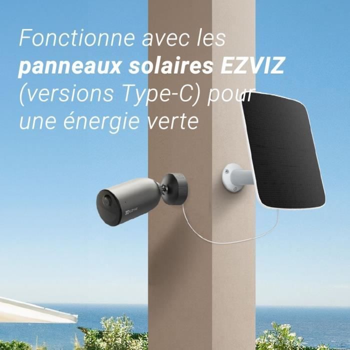 EZVIZ Motorized Outdoor Camera - EB3 4 G - 4 G Battery - AI Detection - Color Night Vision - Built-in Siren