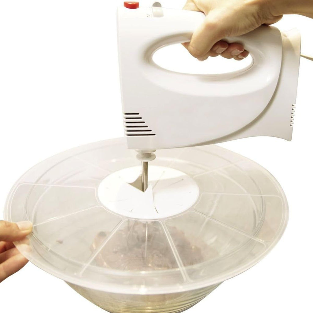 FACKELMANN Set of 2 Mixing Bowls with Splash Guard Lids - Basic - 25 and 20.5 cm