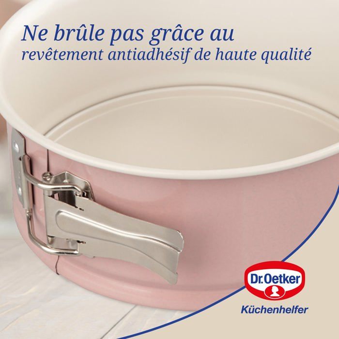 DR OETKER Set of 2 Springform Cake Tins - 18 and 20 cm - Retro