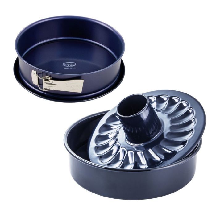 DR OETKER Springform Pan and Savarin Mold - Removable Bottom - 26 and 28 cm