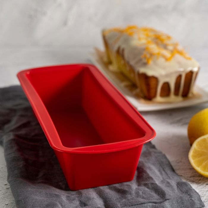 Moule a kougelhopf et moule a cakes en silicone - DR oeTKER - Flexxibel Love - Rouge
