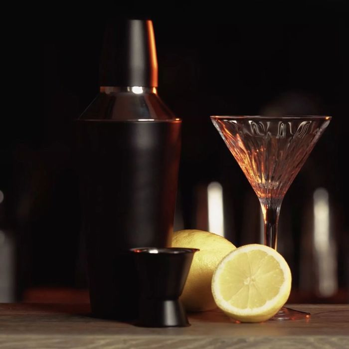 FACKELMANN 750 ml Cocktail Shaker and 4cl Alcohol Dispenser - Spectre