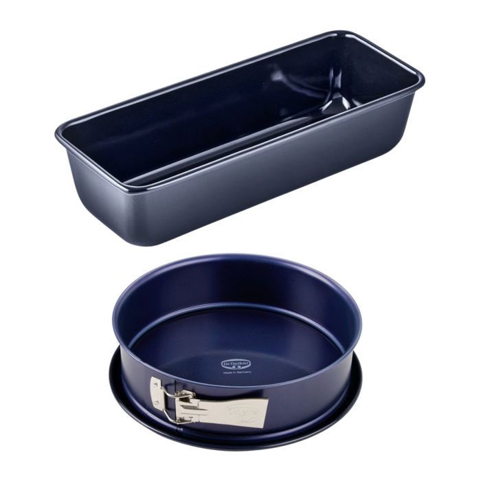 DR OETKER Cake Tin and Round Cake Tin - Enamel - 30 and 26 cm - Back Liebe