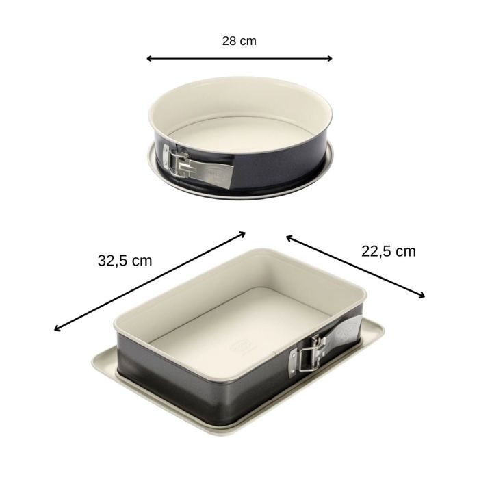 Dr. Oetker Springform Pan and Rectangular Pan Set - 28 cm and 28 x 18 cm