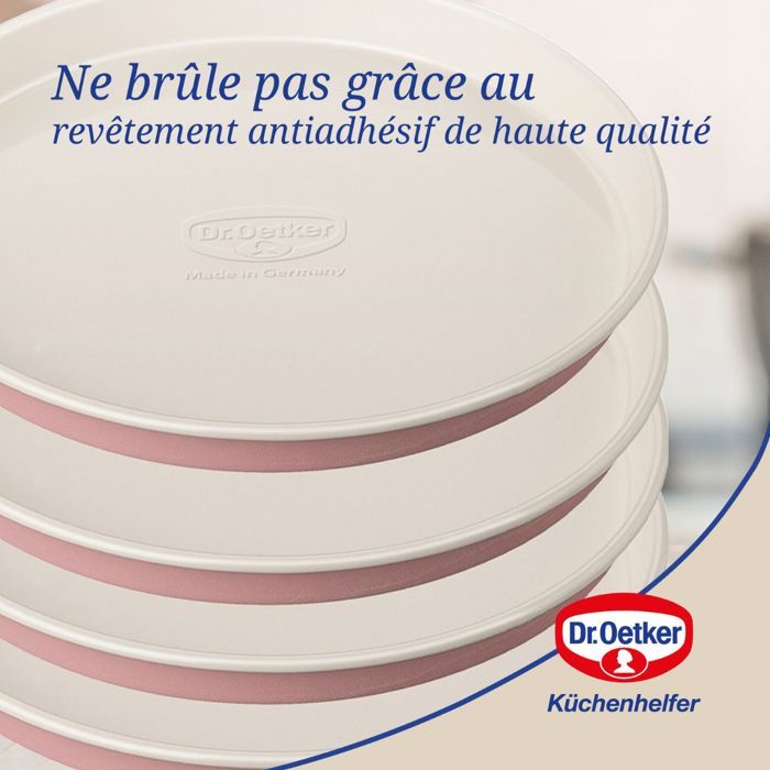 Dr. Oetker Set of 2 Round Cake Tins and Layer Cake Tins - Retro - 18 and 20 cm