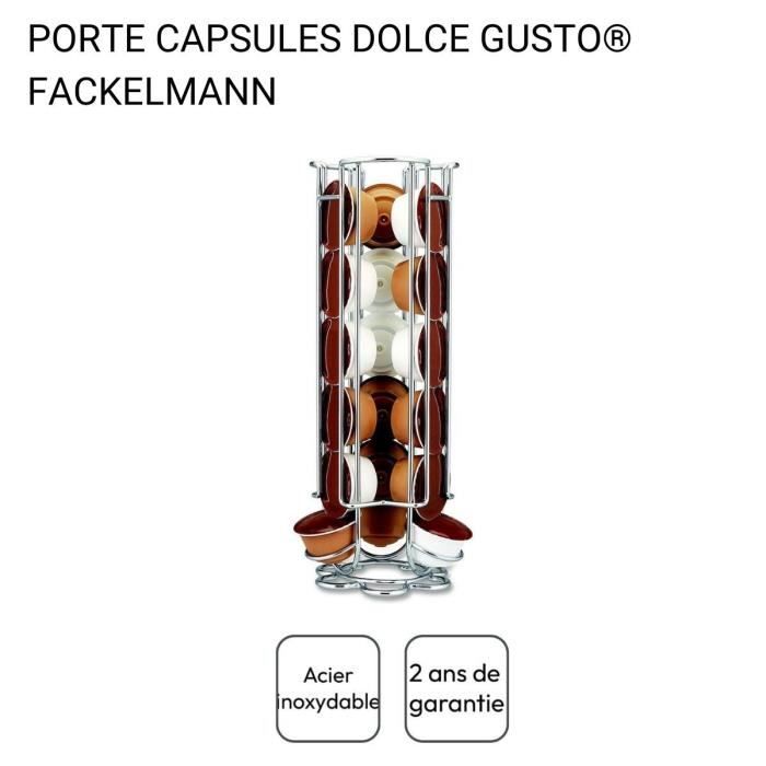 FACKELMANN Coffee Set with Dolce Gusto Capsule Holder and Milk Frother